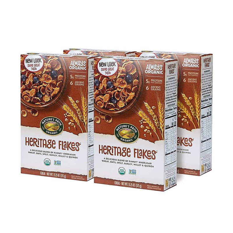 Nature's Path Organic Heritage Flakes Cereal, 13.25 Ounce (Pack of