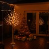 ooLALoo 6 FT Lighted Birch Tree with 128 Led Lights