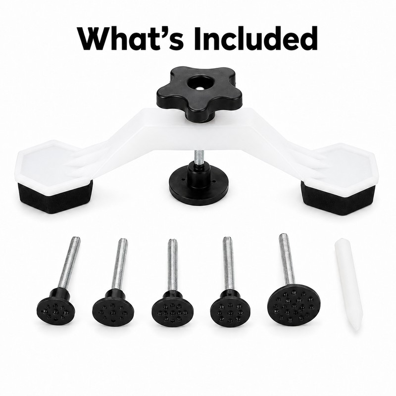 Paintless Dent Repair Puller Kit with Bridge Puller & 6