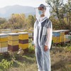 Anti Bee Biting Transparent One Piece Nylon Mesh Beekeeping Suit
