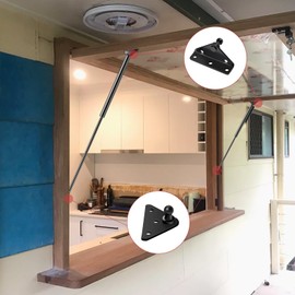 Qty (2) 20in 15lb/67N SX200P1-11-DC Universal Gas Strut Spring 𝐰𝐢𝐭𝐡 𝐌𝐨𝐮𝐧𝐭𝐢𝐧𝐠 𝐁𝐫𝐚𝐜𝐤𝐞𝐭-125719 Shock Lift Support for RV Motorhome Entry Door, RV Bed Storage, Boat Hatch, Camper Shell