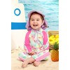 BesserBay Baby Girls Adorable Coconut Palm Pink One Piece Rashguard