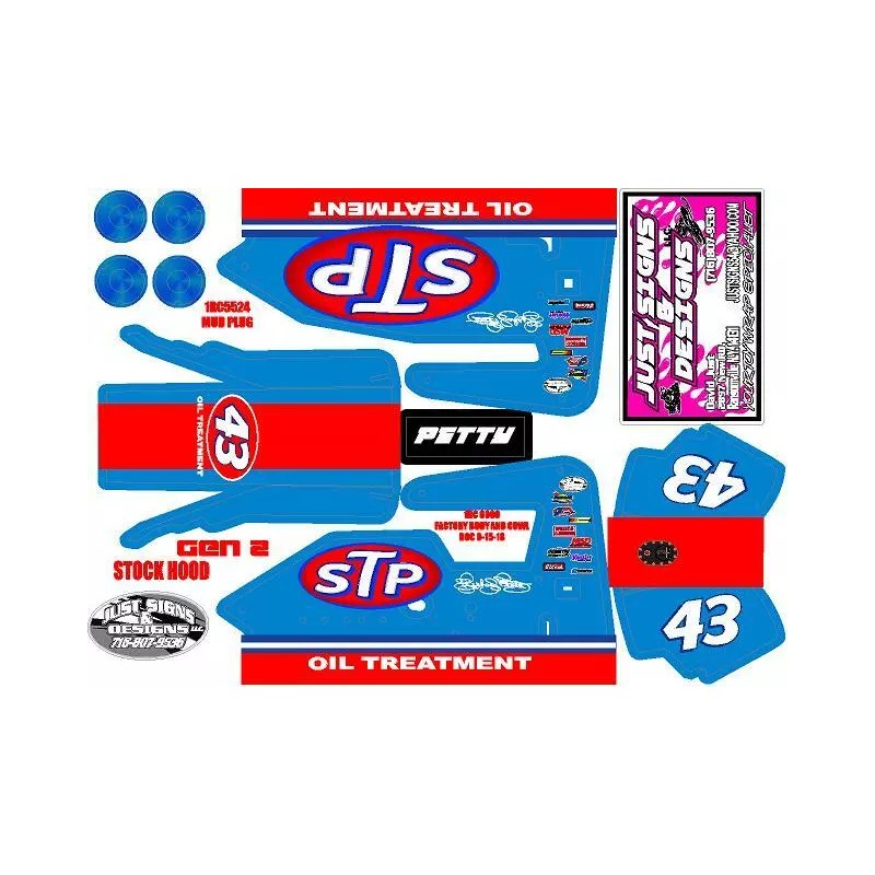 Losi 1RC MIDGET WRAP RICHARD PETTY THEME