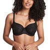 Panache Womens Tango Underwired Balconnet Bra, Black, 38H US