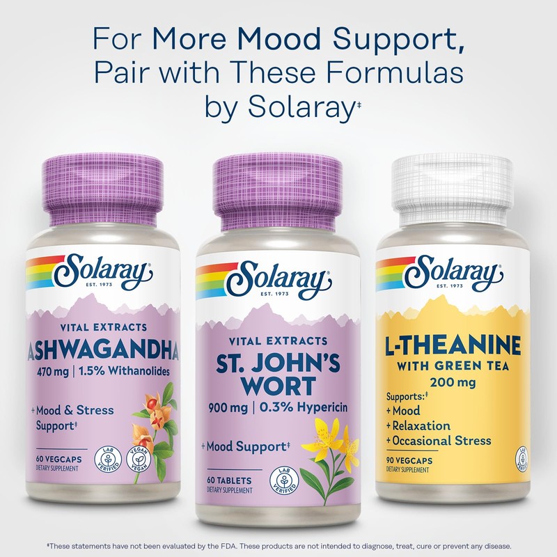 SOLARAY St. Johns Wort Aerial Extract One Daily 900mg, Standardized