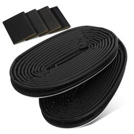 Angoily Exterior Door Weather Stripping Seal Strip Soundproof Pu Door Seal Easy Installation Feet Pads Weather Resistant and