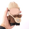 Lyreh 5-Piece Clothes Accessories for Dolls, Brown Yarn Doll Outfits