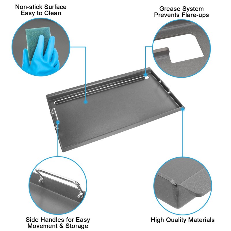 Full Size Griddle Inserts for Weber Summit 600 Series Grills,