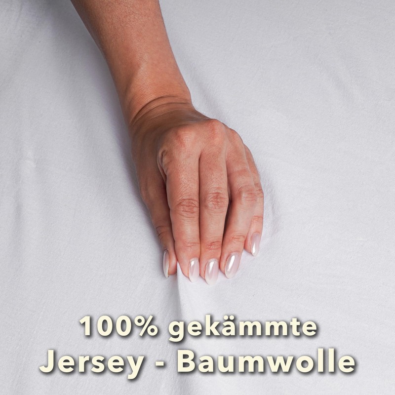 Studio Basic Fitted Sheet 160 x 200 cm, 100% Combed