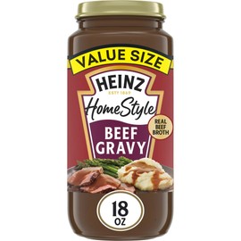 Homestyle Beef Gravy Value Size, 18 oz Jars (Pack of 4)