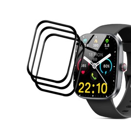 Tznzxm [3 Pack] Screen Protector For Kuizil Soudorv Smart Watch T70, Full Coverage 3D Curved Edge Frame Case Friendly Anti Scratch HD Clear Film for Soudorv T70 1.91" SmartWatch