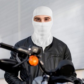 AXBXCX 3 Pieces Balaclava Face Mask Men Women, Breathable Ski Mask Full Face Mask Summer for Motorcycle Fishing Skiing Black+Grey+White