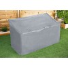 Ram® Grey Heavy Duty 3 Seater Waterproof Outdoor Garden Bench