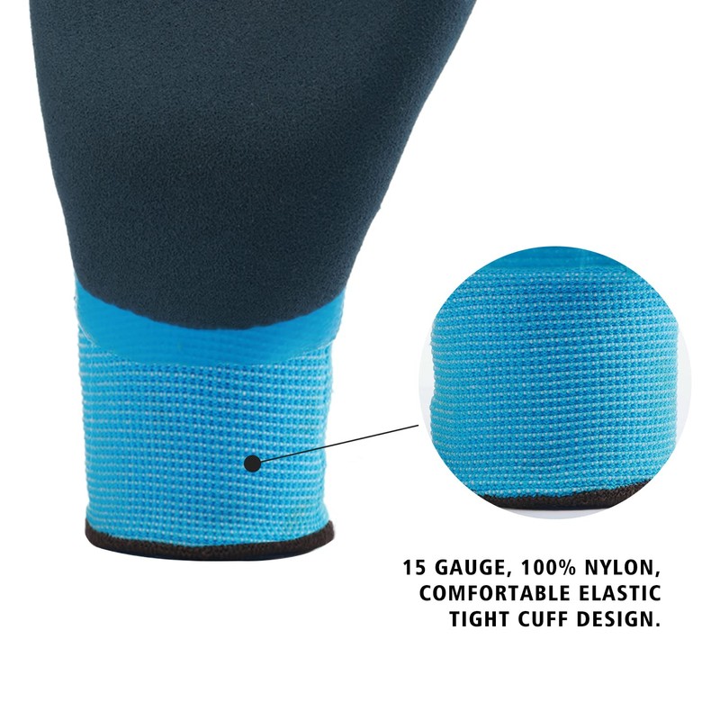 [HPHST] C 2001 Waterproof Work Gloves #15 Grip Double Coated