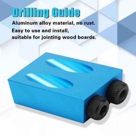 Juego De Guía De Broca Oblicua De 14 Piezas, Kit De Perforación De Orificio De Bolsillo De 15 °, Herramienta De Localización De Posicionador De Carpintería, Para Unir Tableros De Madera