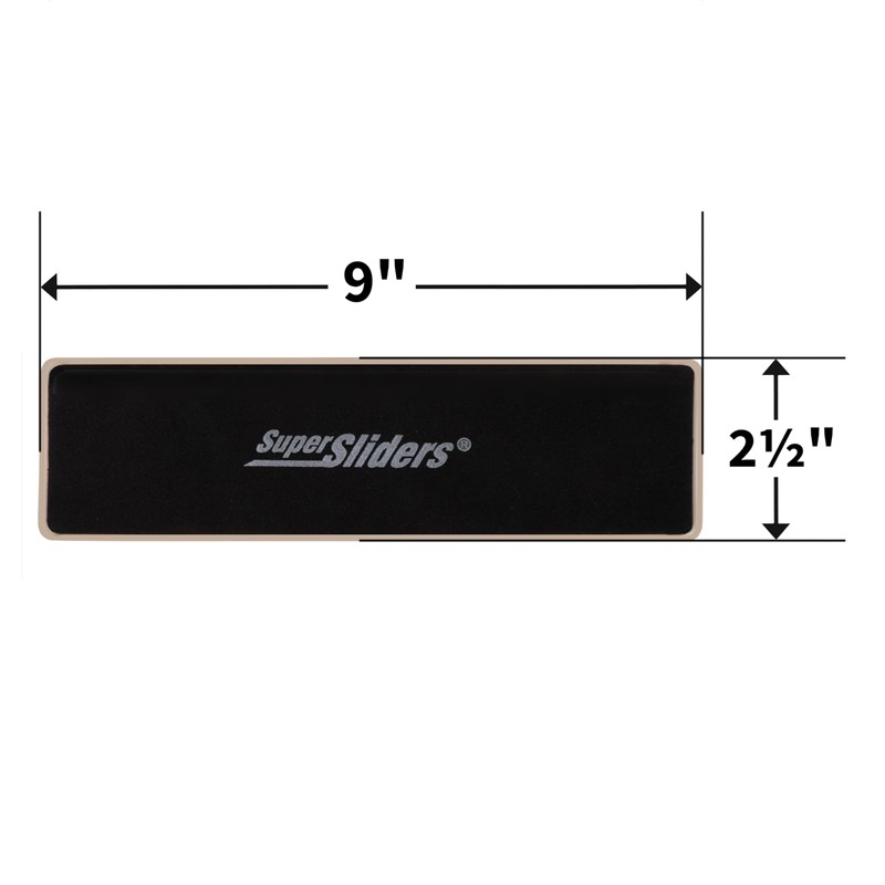 Super Sliders 4-Pack – 2.5" x 9" Heavy-Duty Furniture Sliders
