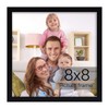 Giftgarden 8x8 Picture Frame Black, 8 by 8 Thin Square