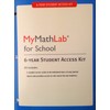 MyMathLab for School, Single Student, 6-yr. Access