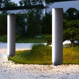 Inowel Driveway Light Modern Landscape Path Light for Garden Porch Decoration Two-Way Lighting Bollard Light with IP54 Waterproof,1250lm 3000K 100-240V