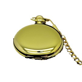 AIMALL 1PC Antique Steampunk Mechanical Skeleton Pocket Watch, 1.85"x 2.36" Open Case with Chain, Retro Design for Men, Perfect for Collectors and Special Occasions