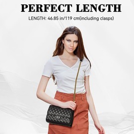 SEAVILIA Handmade DIY 47" Bronze Purse Chain Straps Accessories – Replacement Crossbody & Shoulder Straps for Bag Making