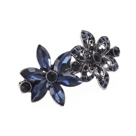 BIUDECO Chic Crystal Hair Clips Rhinestone Hair Barrettes Elegant for Occasion