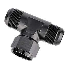 EVIL ENERGY 16AN Male Tee Fitting Adaptor with AN16 Female Swivel on Side Black