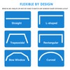 Flexible Bendable Ceiling Curtain Track, Curved Ceiling Track for Curtains,