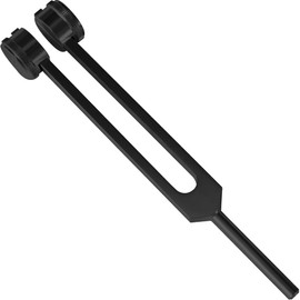 DEXSUR Medical Grade Aluminum Alloy Sensory Tuning Fork Activator For Healing, Therapy Non Magnetic One Each of C 128 Tuning Fork, Black