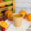 LITOPAK 100 Pack 10 oz Kraft Paper Coffee Cups for