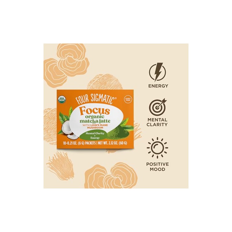 Four Sigmatic Organic Matcha Latte with Lion's Mane - 10