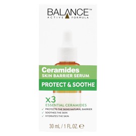 Balance Active Formula Ceramides Skin Barrier Serum, 30ml - Hydrating Face Serum with 3 Essential Ceramides and Hyaluronic Complex