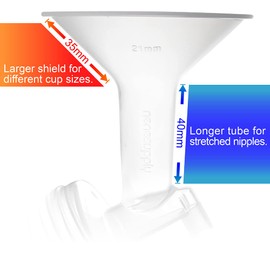 (Flange 21mm (S)) - Nenesupply Compatible 21mm Flange for Spectra S2 Spectra S1 Breastpump. Made by Nenesupply. Not Original Spectra Pump Parts Not Original Spectra S2 Accessories Not Original Spectra Flange