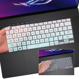 2 PCS Keyboard Cover for 2024 16" 14" ASUS ROG Zephyrus G16 G14 GU605 GU605MV GU605MI GU605MY GU605MZ GU605MU GA403UU GA403UV GA403UI, ASUS ROG Zephyrus G16 G14 Gaming Laptop Keyboard Protector Skin