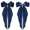 WLLHYF Hair Clips with Big Bow Long Tail French Ribbon
