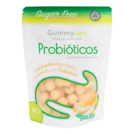 Probióticos Premium Sin Azúcar Gummy Care 60 Gomitas Sabor Mango