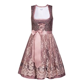 Edelnice Trachtenmode Madeleine Children's Dirndl 3-Piece Set Including Blouse, Apron and Charivari, antique pink