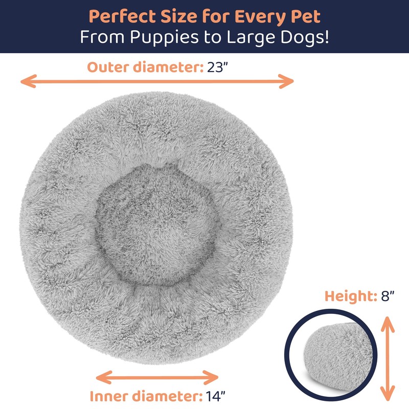 Donut Dog Bed - Premium Comfort for Anxiety Relief -