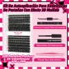 Kit De Extensiones De Pestañas Efecto 3d 40d60d80d Mixtas