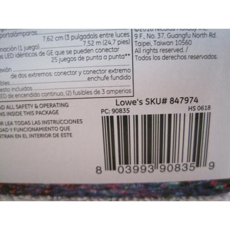 GE STAY BRIGHT 2018 GE STAY BRIGHT 100 LED MINIATURE