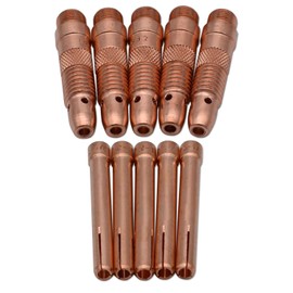 10Pcs Collet Body 10N28 (1/8") & Collet 10N25 (1/8") Consumables KIT for TIG Welding Torch 17, 18 and 26