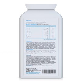 OsteoDefence 90 Capsules - Contains Calcium, Magnesium, Vitamins D3 & K2 Plus a Host of Other Essential Vitamins and Minerals – Ultimate All-in-One Bone Health Formula - Made in The UK