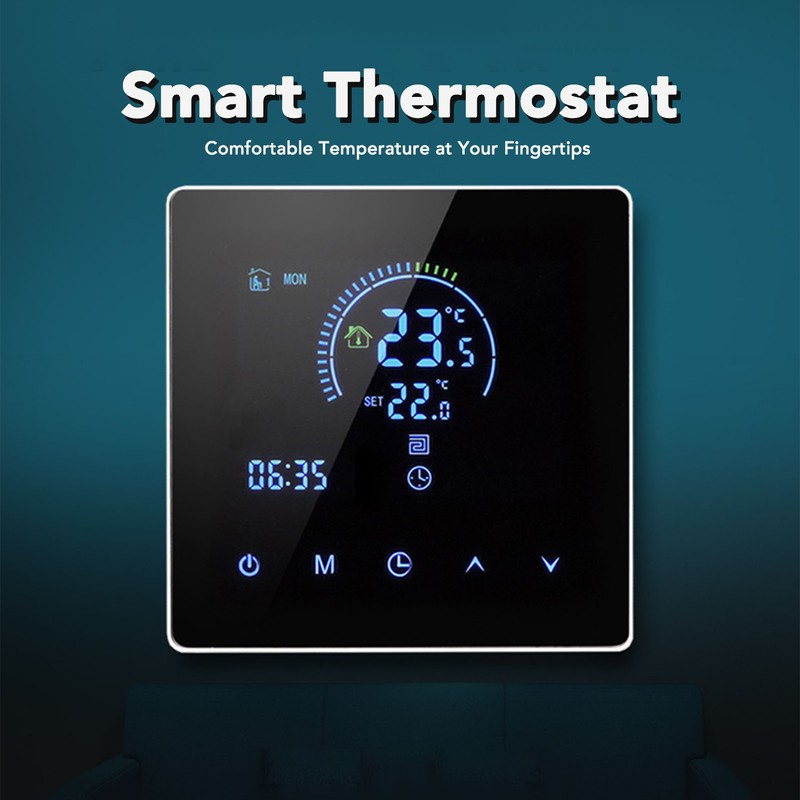 16A Digital Thermostat with LCD Display Programmable Thermostat Electric Heating