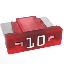 AUPROTEC Mini LP Car Fuses Blade Fuses 2A - 30A Selection: 10A Amp Red Pack of 5