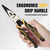 Fancytool Multi-Function Needle Nose Pliers with Cutting, Stripping, Crimping and