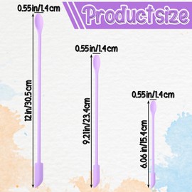 Wanmu 9 Pcs Mini Silicone Spatula, Small Makeup Scrapers for Cosmetics, Reusable Beauty Tiny Tools, Thin Lotion Jar Scraper, Get Last of Makeup Out（Multicolor)