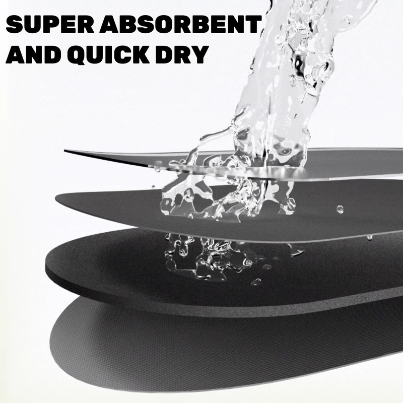 Cuttable Bath Mat for Narrow Spaces - Super Absorbent Doorway
