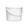 Living Whole Foods, 1 Gallon White Bucket & Lid -
