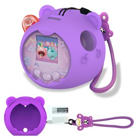 BCWXION Silica Gel Protective Cover for Takara Tomy (TAKARA TOMY) Punirunz Punitomooshin/Sanrio Characters Waterproof Dustproof Lightweight Shockproof Odorless Durable Soft (Purple)