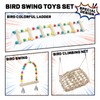 3 Pcs Bird Toys, Parrot Toys, Bird Ladder, Swing, Perch,